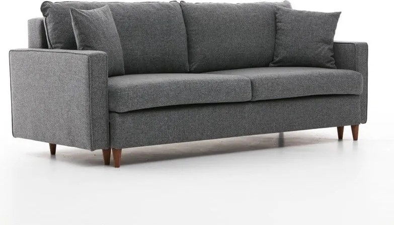 Canapea gri închis extensibilă 210 cm Eva – Balcab Home
