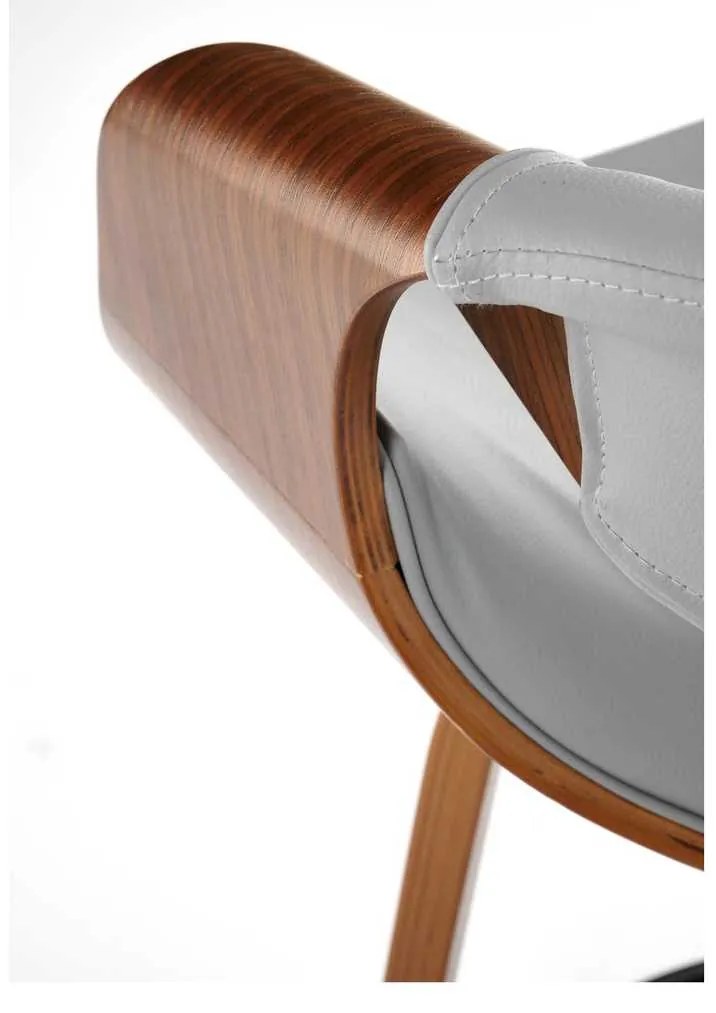 Scaun de bar Scarlet, gri / nuc