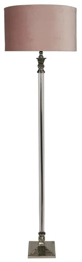 Lampadar/Lampa de podea design lux elegant Belle crom/roz
