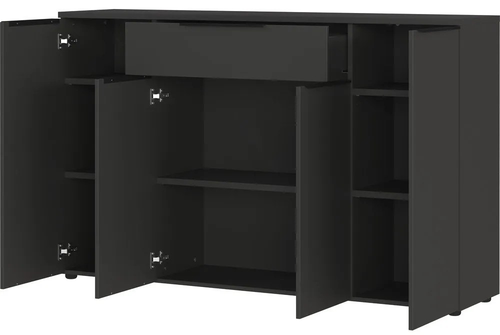 Comodă gri antracit joasă 161x101 cm Mailand – Germania