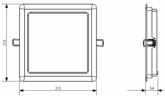 Plafonieră LED încastrată pentru baie LED/24W/230V 3000K IP44 Opple 26666