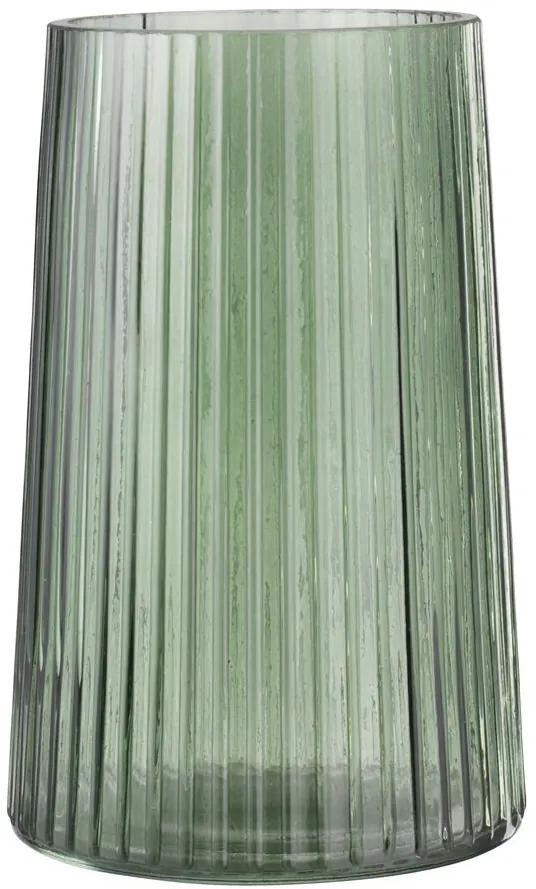Vaza decorativa din sticla, verde 13x20cm
