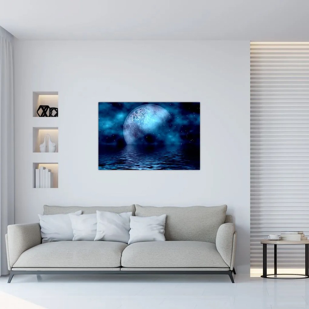 Tablou Luna deasupra mării (90x60 cm)