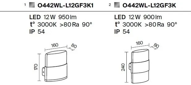 Aplica LED pentru exterior IP54 Rom