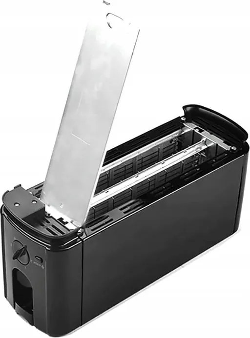 Prajitor paine dublu FLORIA ZLN2706, Negru Putere 1300W, 2 fante, 4 felii,