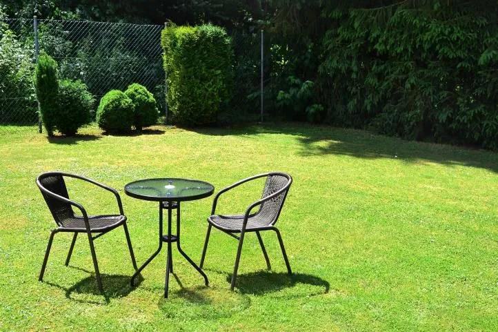 Set de 4 scaune de grădină polyrattan Garth - maro închis