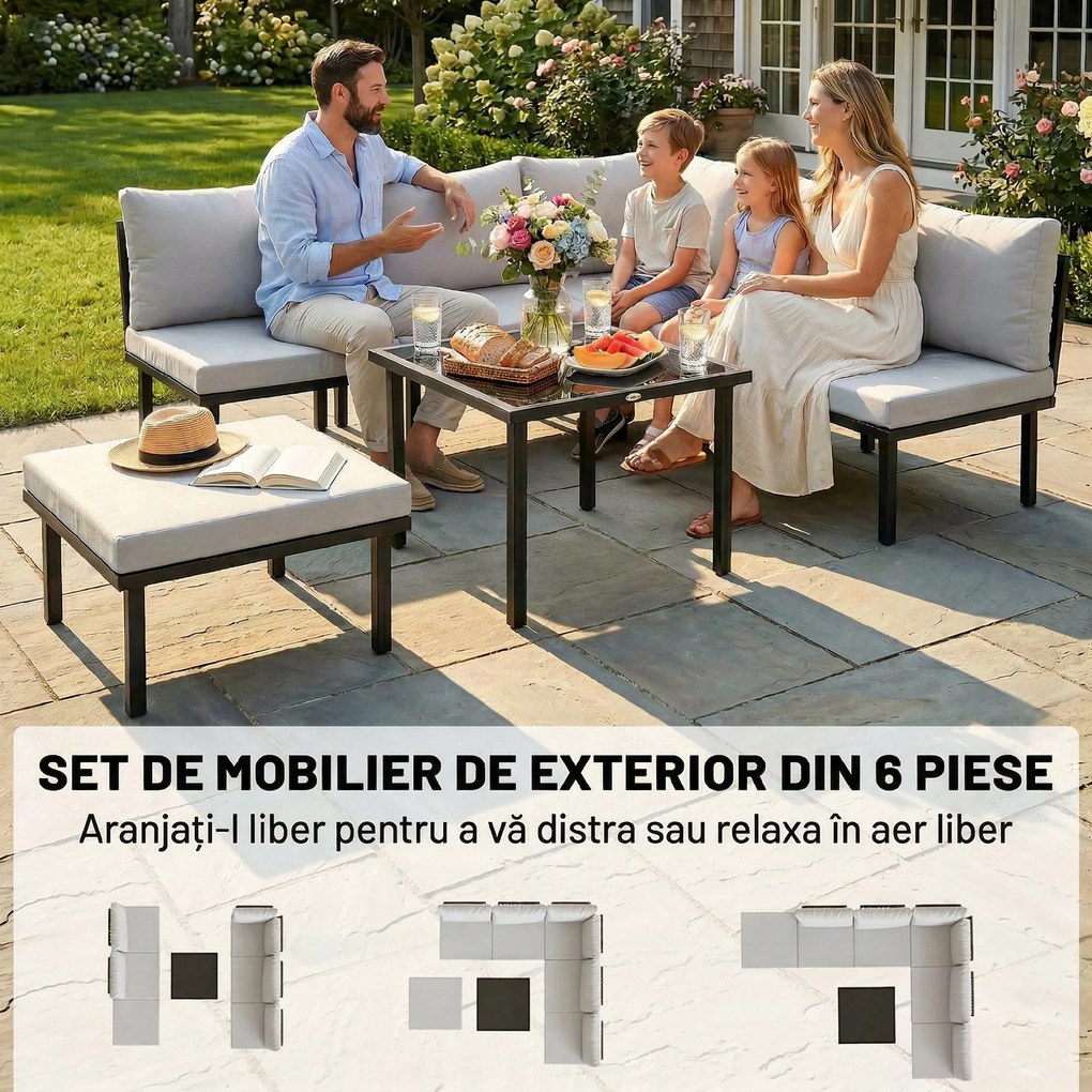 Outsunny canapele metalice | Aosom Romania