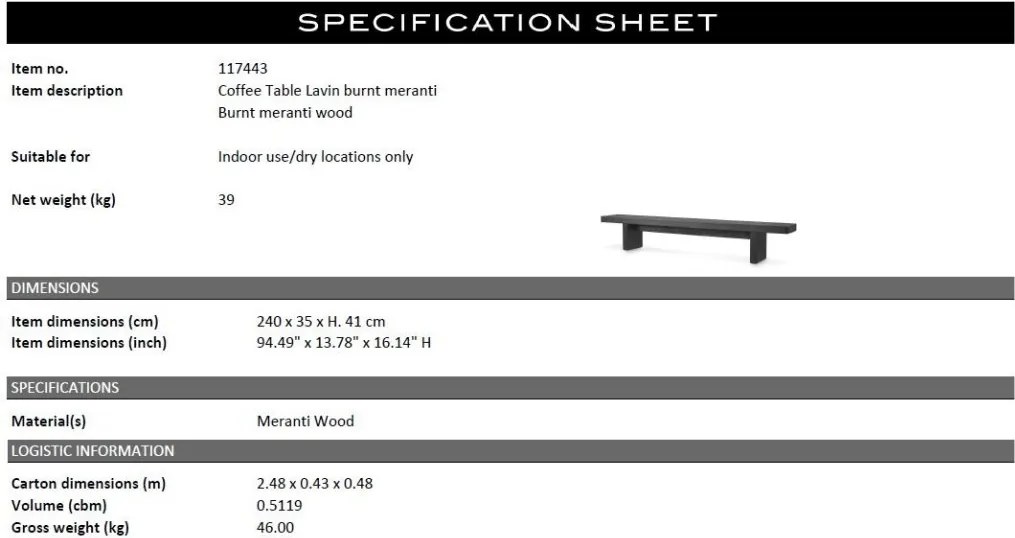 Masuta de cafea design LUX Lavin