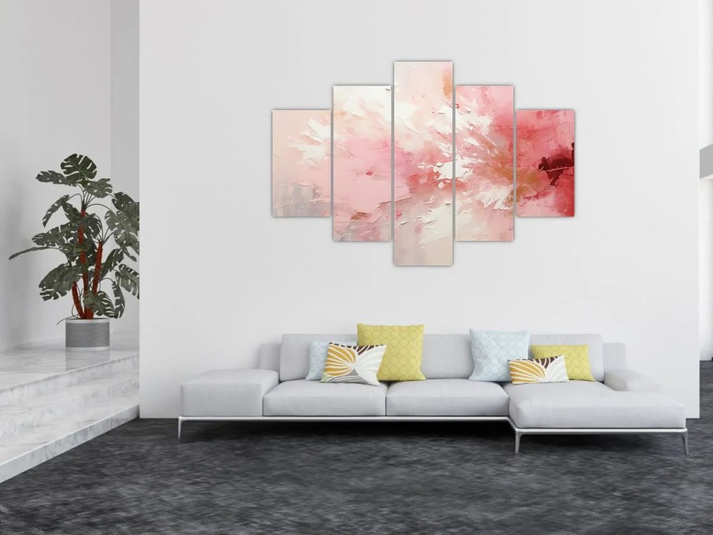 Tablou - Abstract roz (150x105 cm)