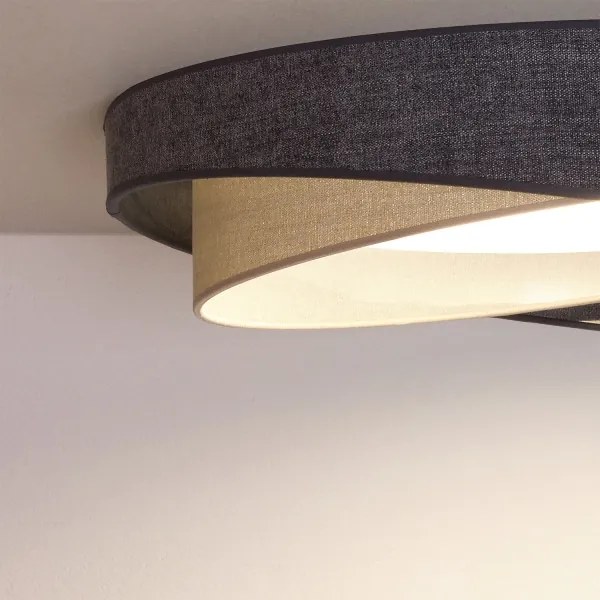 BRILAGI- Plafonieră LED VELVET TWIST LED/24W/230V 4000K Ø 55 cm gri/crem