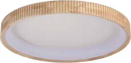 Brilagi - Plafonieră LED FALCON WOOD MODERN, 60 W, 230 V, Ø 80 cm, lemn