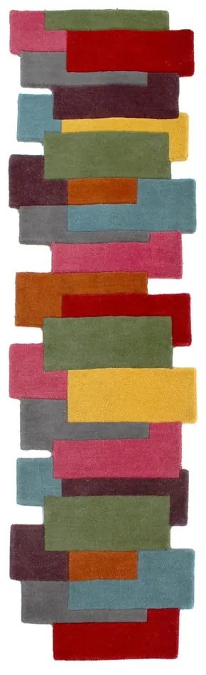 Covor tip traversă din lână Flair Rugs Collage, 66 x 300 cm
