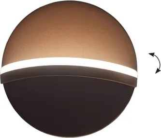 Aplică LED de perete LETTY LED/16W/230V maro
