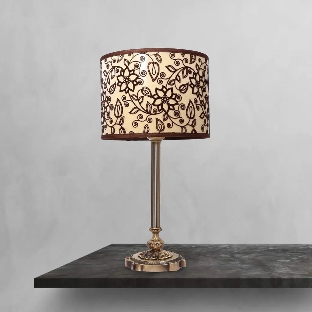 Veioza, Lampa de masa cu abajur elegant Floral Medium