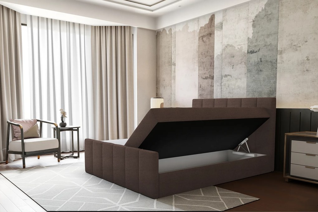 Pat boxspring, 180x200, maro, STAR