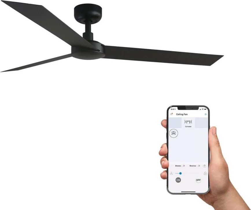 Ventilator tavan smart sistem TUYA si telecomanda CRUISER L negru