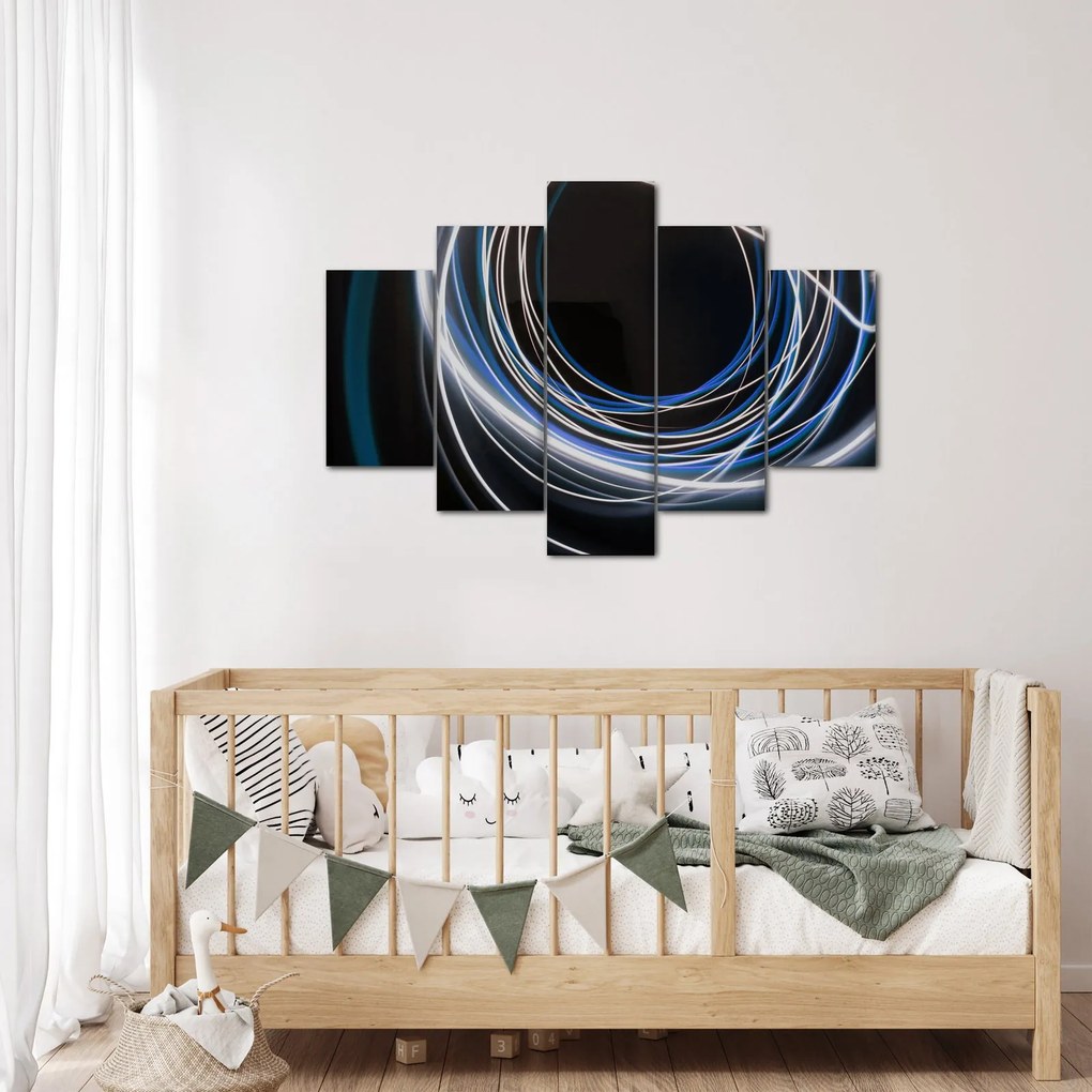 Tabloul cu linii albastre (150x105 cm)