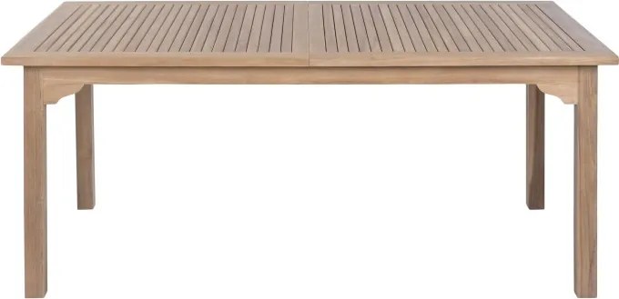 Masă dining pentru exterior extensibilă din lemn de tec 180–240 cm finisaj natural, „Malindi”