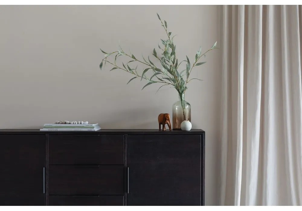 Comodă maro joasă din lemn de tec 135x82 cm Webster – White Label