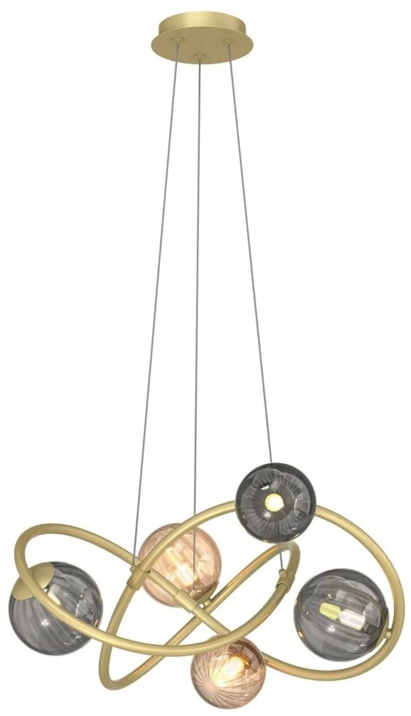 Zuma Line Arlon lampă suspendată 5x3.5 W auriu MD4922-5-EGBDN