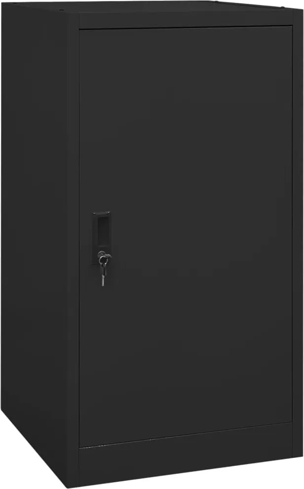 vidaXL Dulap pentru șa, negru, 53x53x105 cm, oțel