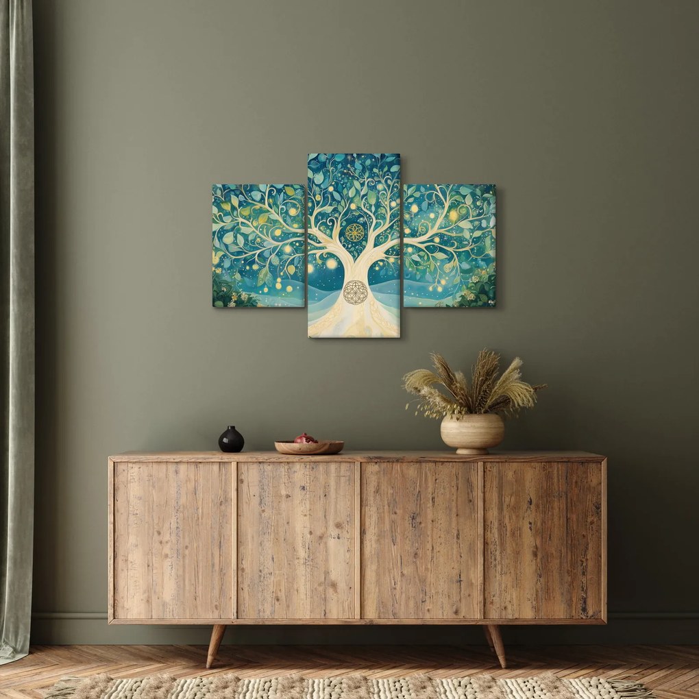 Tablou – Arbore magic cu spirale (90x60 cm)