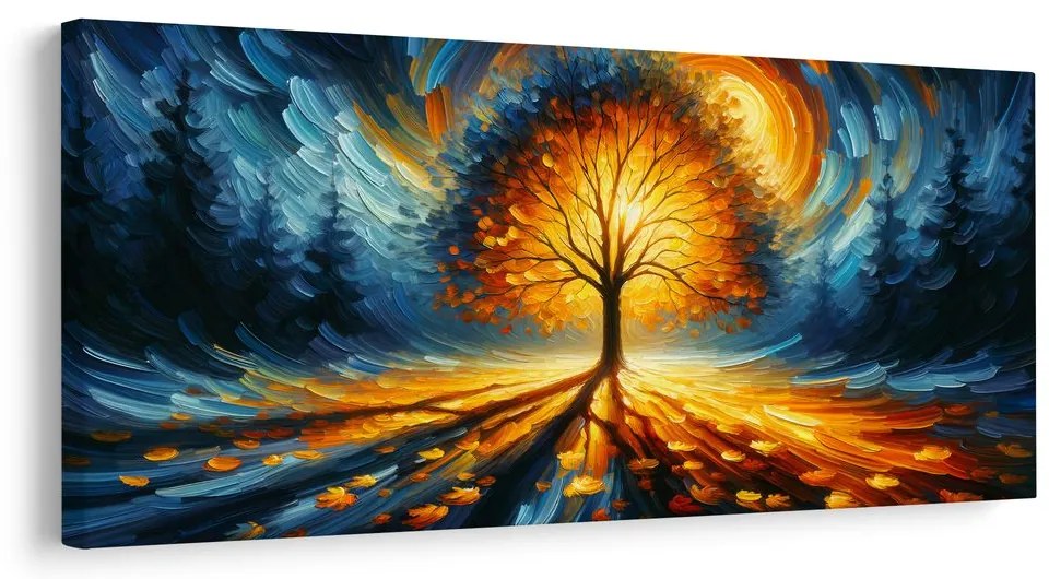 Tablou cu arborele vieții în lumină magică