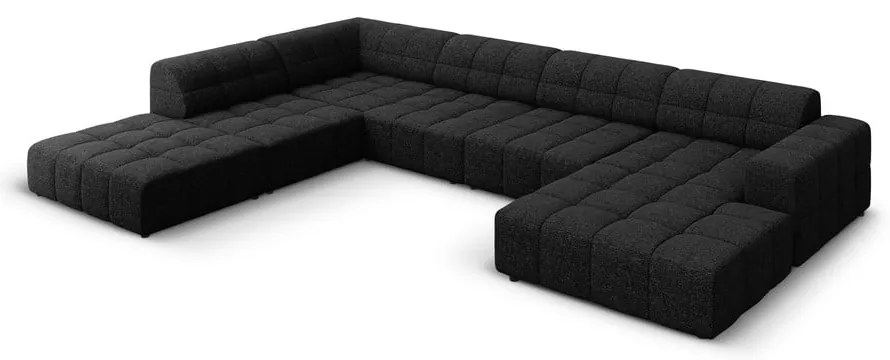 Colțar gri antracit (colț pe stânga/în formă de "U") Chicago – Cosmopolitan Design