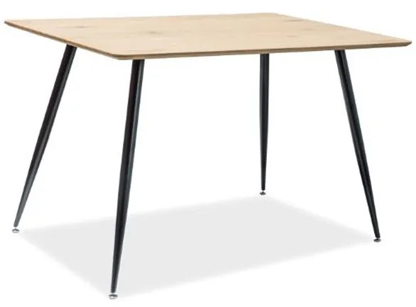 Masa Remus stejar/negru L120xl80xh75 cm