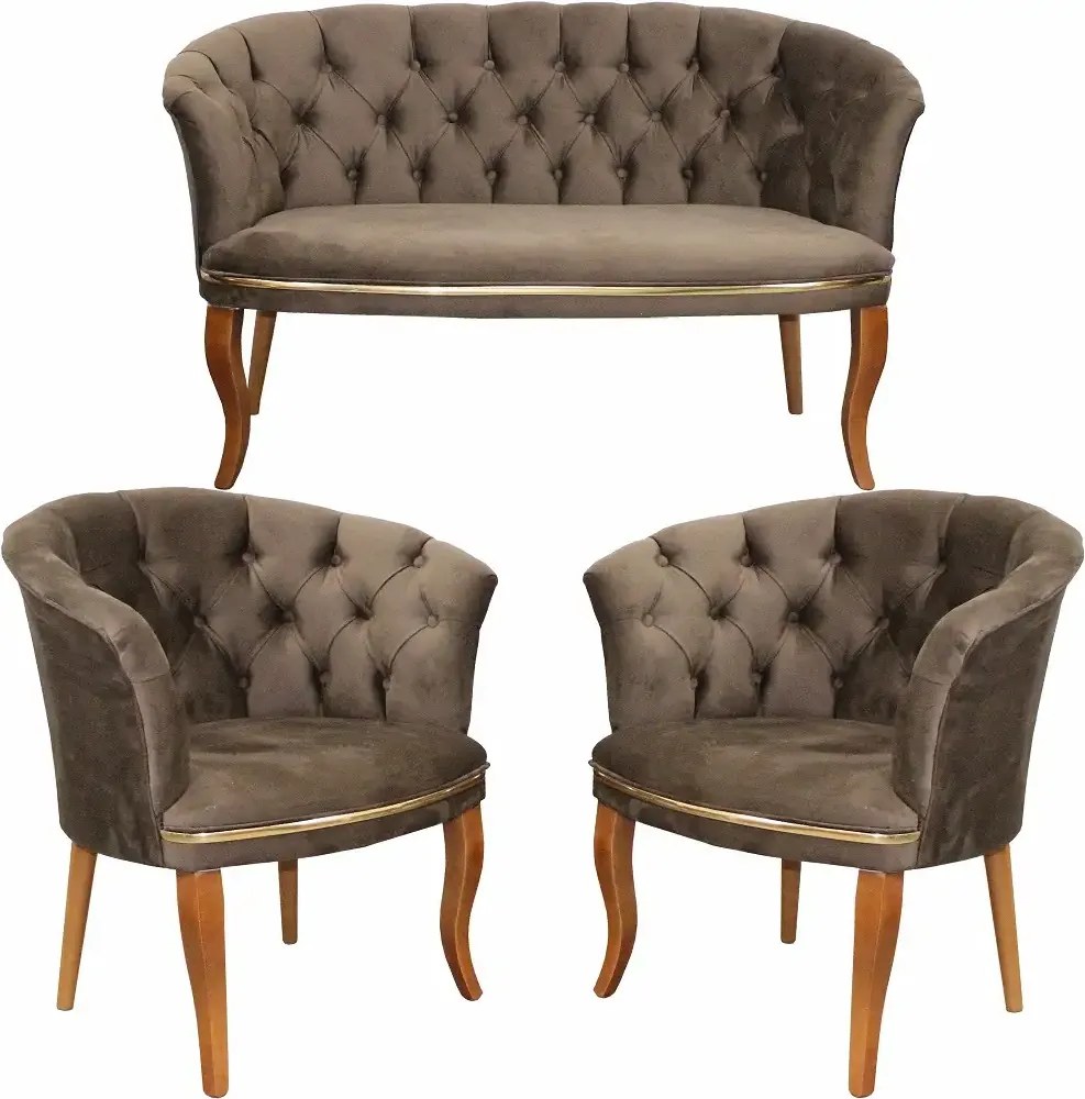 Canapea 2 persoane Milano Homs textil,maro