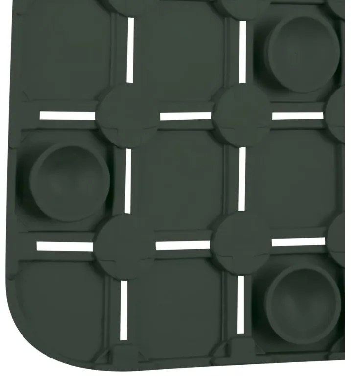 Spirella Suport antiderapant pentru cadă QUADROPremium, verde închis, 36 x 76 cm