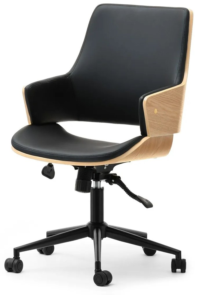 Scaun Oscaro (stejar negru + negru). 1110528