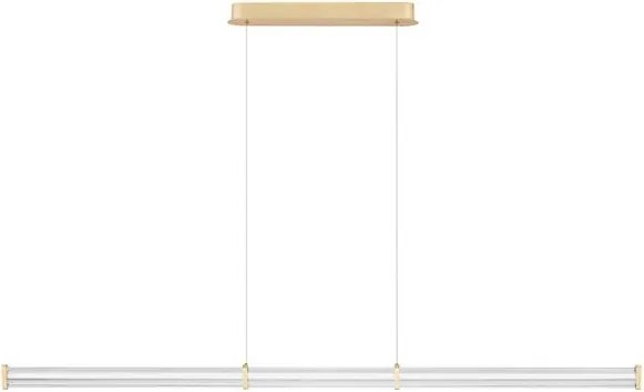Lustra LED 3000K suspendata design liniar PHEME auriu periat