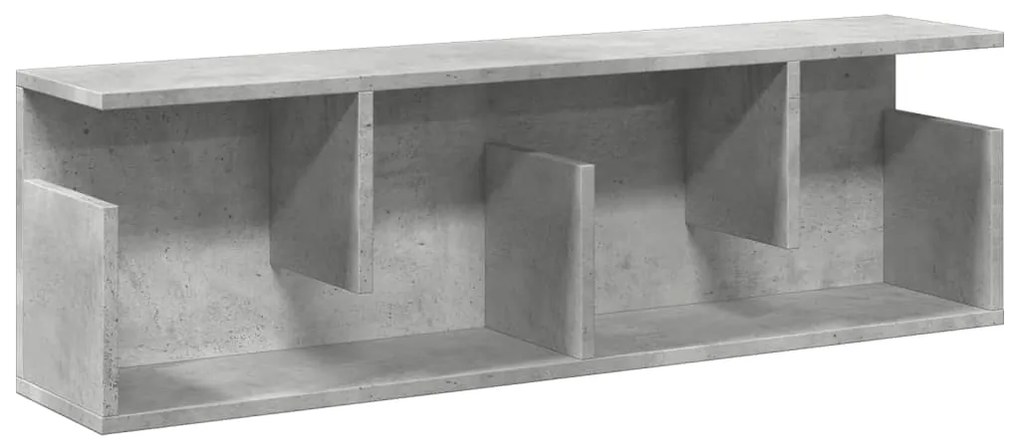 854844 vidaXL Dulap de perete, gri beton, 100x20x30 cm, lemn prelucrat