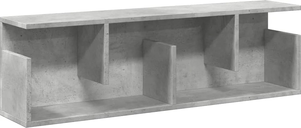 vidaXL Dulap de perete, gri beton, 100x20x30 cm, lemn prelucrat