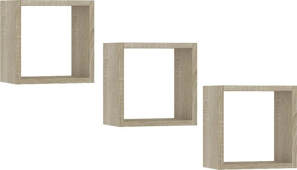 Set rafturi de perete Kenzo (stejar sonoma). 1068835
