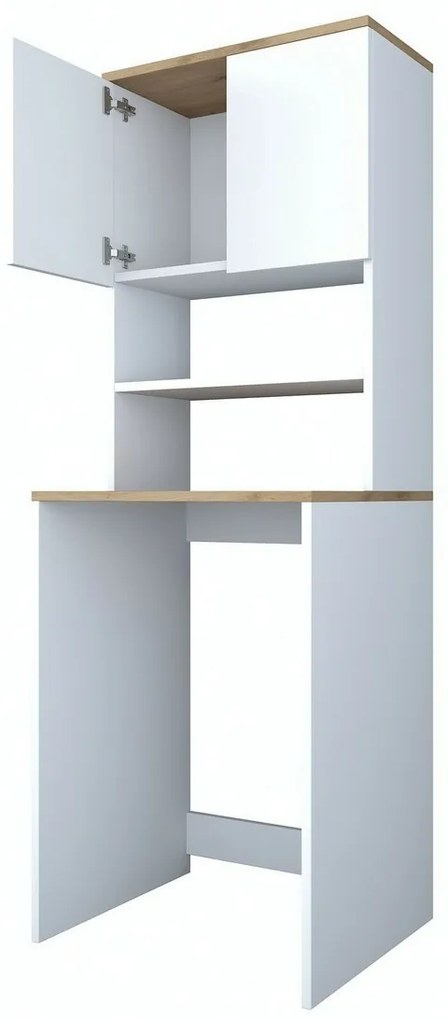 Dulap deasupra mașinii de spălat Karin White and Walnut