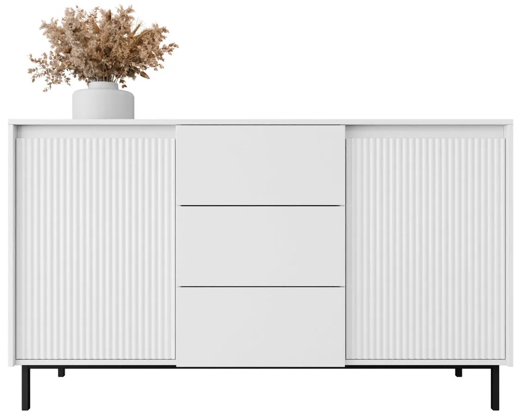 Comodă Somkera 2D3SZ (Alb + Negru) . 1103678