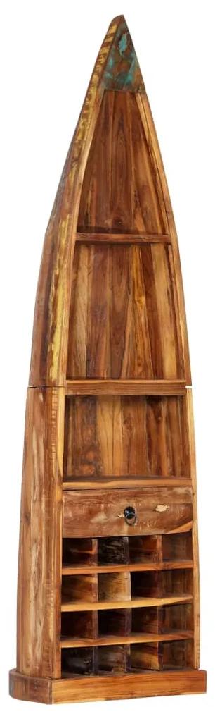 vidaXL Dulap de vinuri, 50 x 40 x 180 cm, lemn masiv reciclat