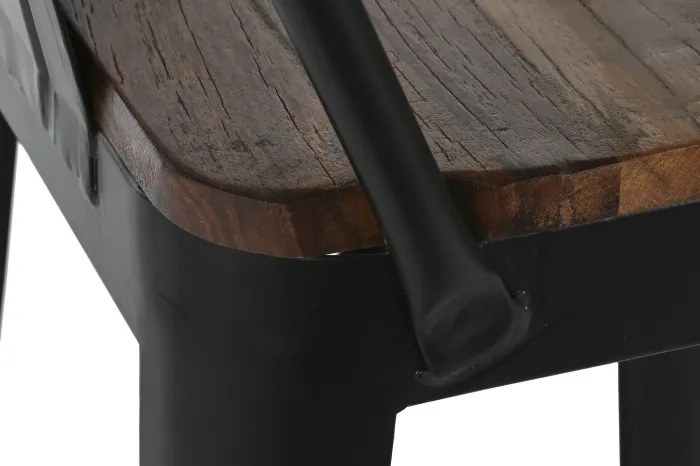 Scaun de bar din metal și lemn , "Barme"