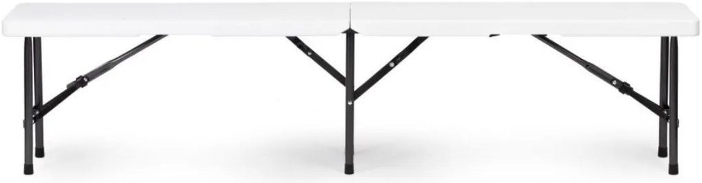 Set catering masă + 2 bănci 180cm White