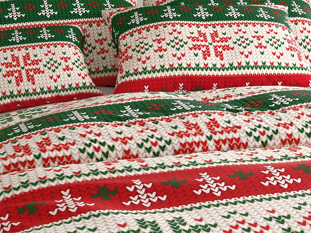 Lenjerie de pat din microfibra FROSTED CHRISTMAS colorata Dimensiune lenjerie de pat: 70 x 90 cm | 140 x 200 cm