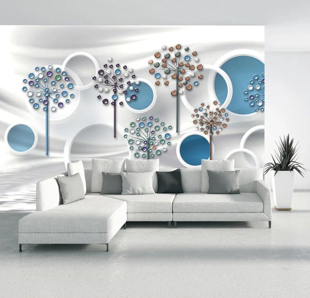 Fototapet - Abstract albastru 3D (147x102 cm)