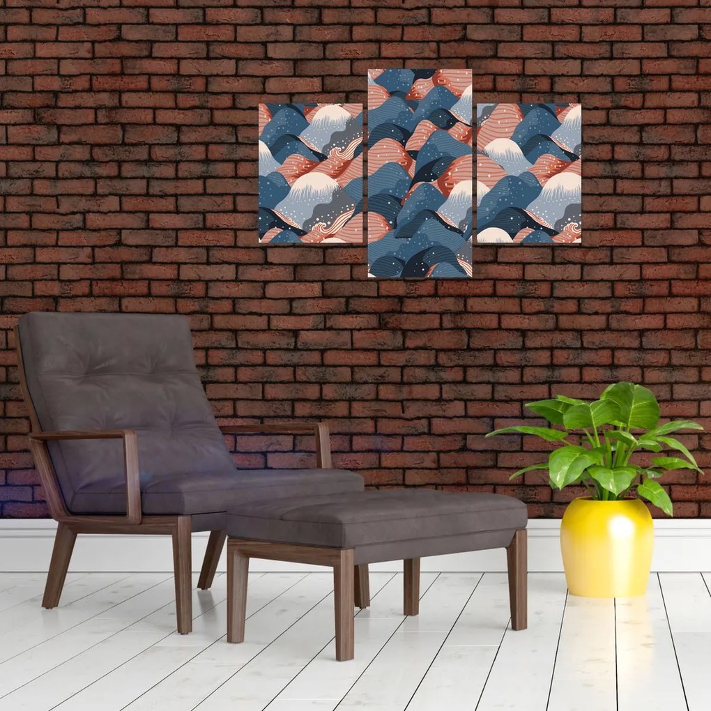 Tablou - Valuri și dealuri (90x60 cm)