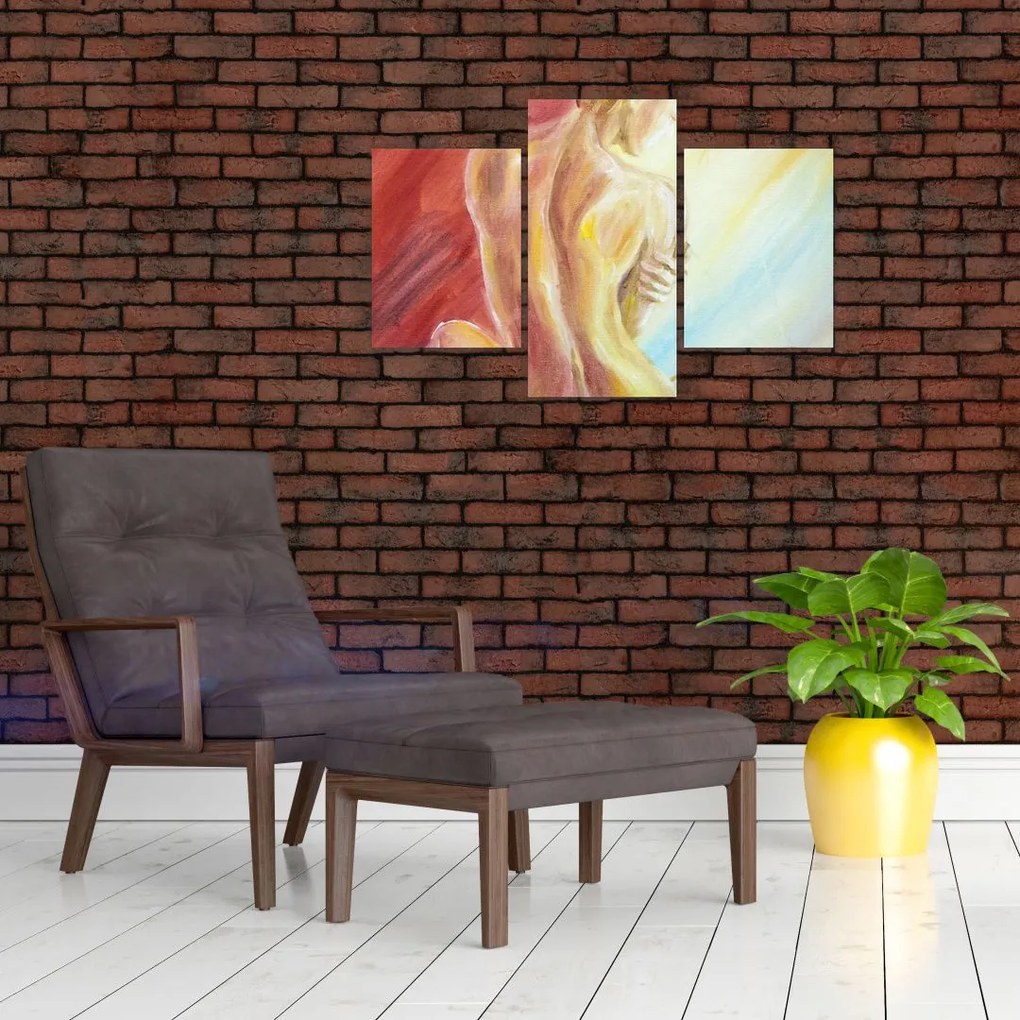 Tablou - Imaginea unei femei care se odihnește, pictură în ulei (90x60 cm)