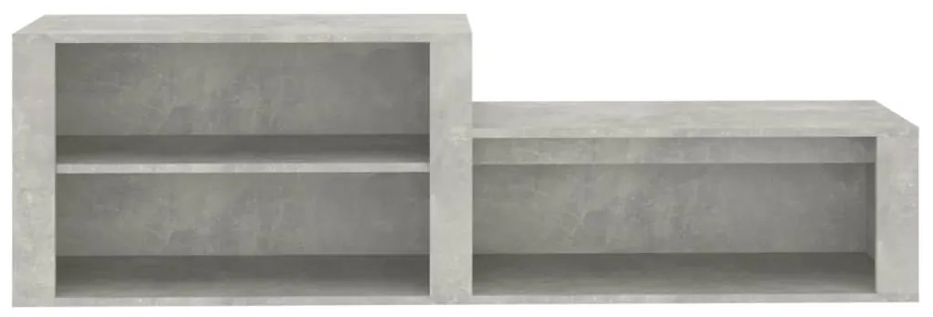 Pantofar, gri beton, 150x35x45 cm, lemn prelucrat Gri beton, 1