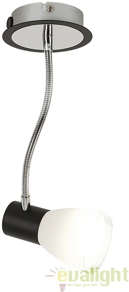 Aplica de perete design modern, finisaj negru/crom, Ati 5975 RX