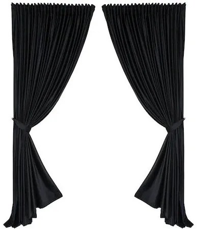 SET DRAPERIE,Casa Deco Logistics,soft V45 CU REJANSA DE 8 CM NEGRU