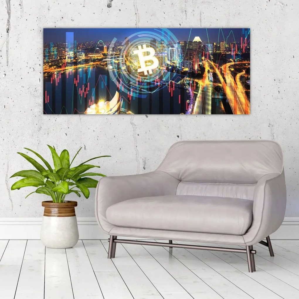 Tablou - Orașul investițiilor (120x50 cm)