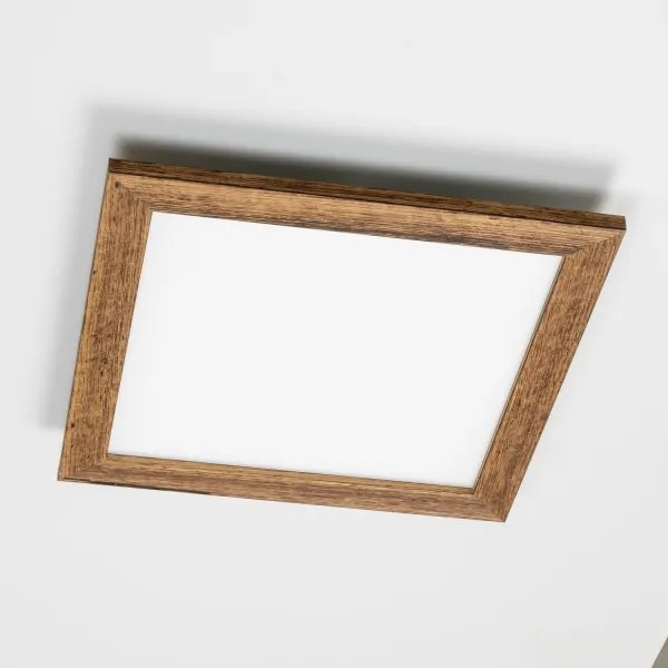 Brilagi - Corp de iluminat LED dimabil SLIMFRAME WOOD LED/36W/230V 49,5x49,5 cm + telecomandă